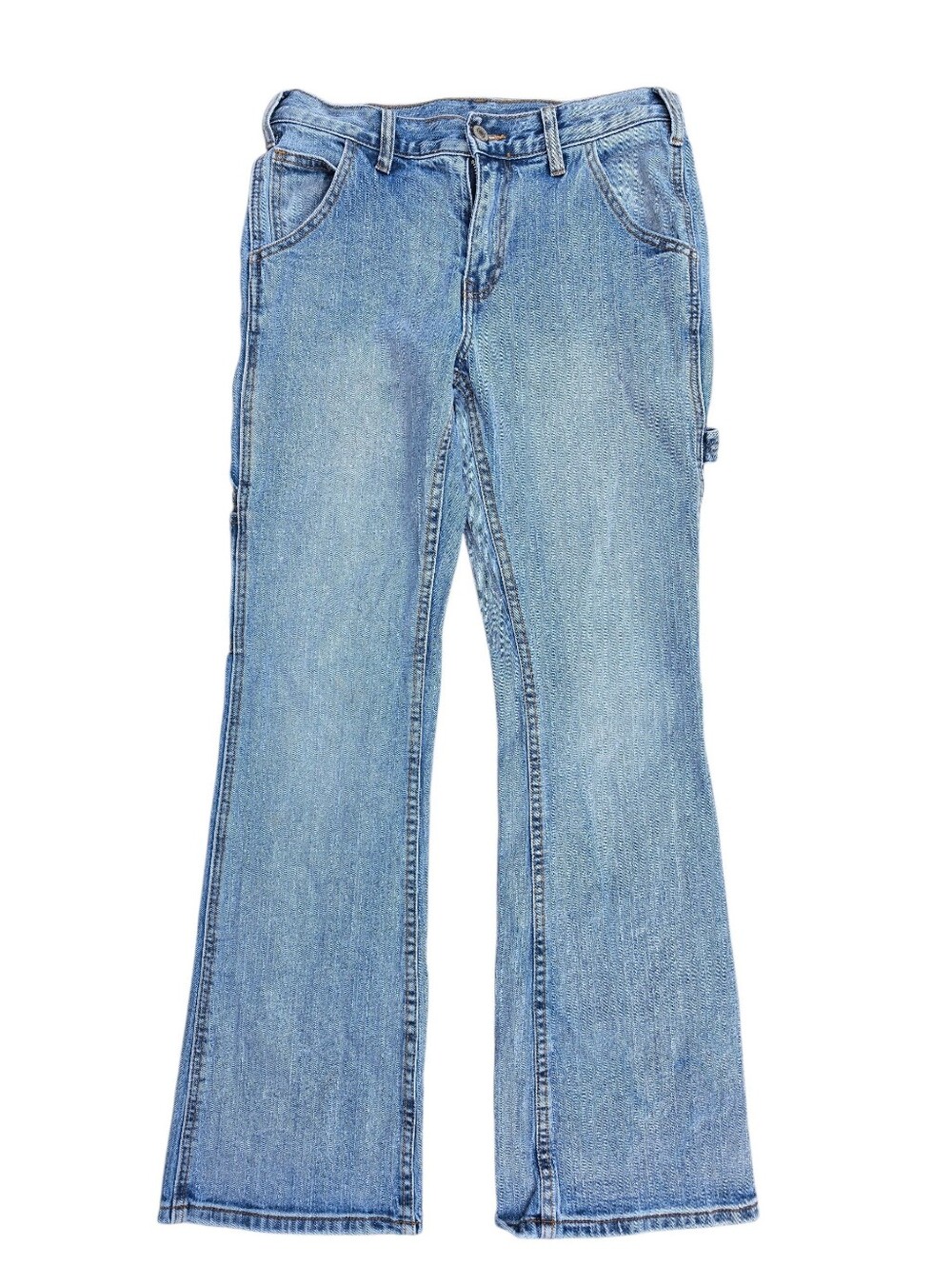 John Galt Carpenter Flare Jeans Light Wash Denim Size S